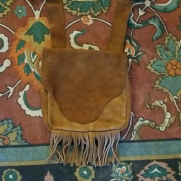 Real suede crossbody - Picture 2 of 2